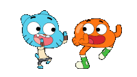 Gumball And Darwing Sticker - Gumball And Darwing Stickers