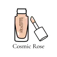 a drawing of a bottle of lisa eldridge seamless skin foundation in cosmic rose