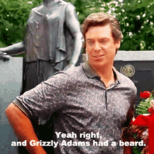 Happy Gilmore Grizzly Adams GIF - Happy Gilmore Grizzly Adams Yeah Right GIFs