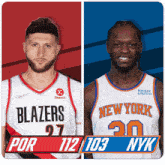 Portland Trail Blazers (112) Vs. New York Knicks (103) Post Game GIF - Nba Basketball Nba 2021 GIFs
