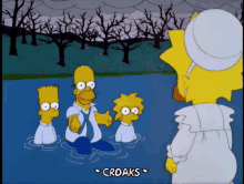 simpsons maggie baptism frog