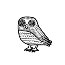 Owl Black GIF - Owl Black White GIFs