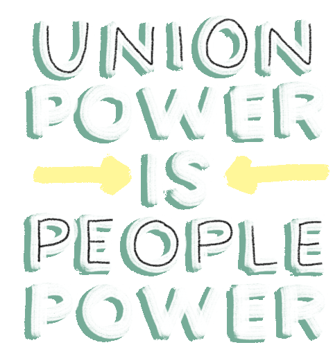 Union Power Is People Power Union Sticker - Union Power Is People Power Union Power Stickers