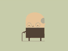 Grumpy Old Cartoon Man GIF