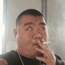 Smoking Fat GIF - Smoking Fat Asian GIFs