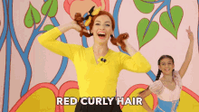 Red Curly Hair Enjoying GIF - Red Curly Hair Enjoying Having Fun GIFs