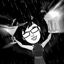 Raining Drunk On Rain GIF - Raining Drunk On Rain Cheers GIFs