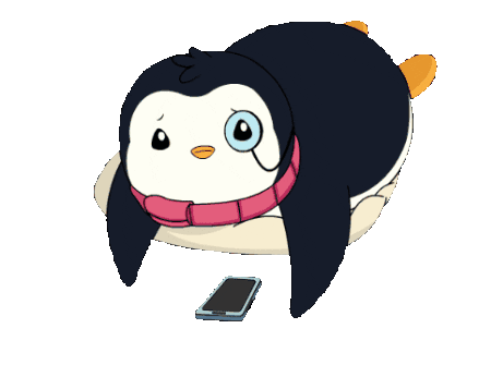 Bored Penguin Sticker
