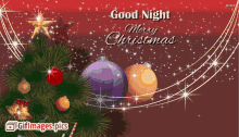 Good Night Christmas GIF - Good Night Christmas Merry Christmas GIFs