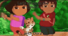 Dora The Explorer Lets All Go To The Casino GIF - Dora The Explorer Lets All Go To The Casino With Dora GIFs