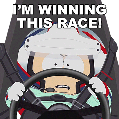 Im Winning This Race Eric Cartman Sticker - Im Winning This Race Eric Cartman South Park Stickers
