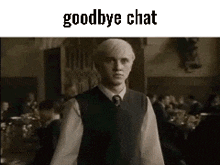 Draco Malfoy Goodbye GIF - Draco Malfoy Goodbye Goodbye Chat GIFs