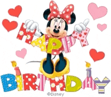 Mini Mouse Happy Birthday GIF - Mini Mouse Happy Birthday Happy Birthday To You GIFs