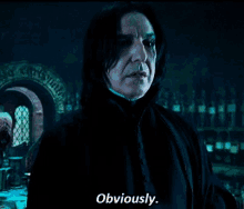 Snape Obviously GIF - Snape Obviously Harry Potter GIFs