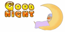Good Night Bear GIF - Good Night Bear Moon GIFs