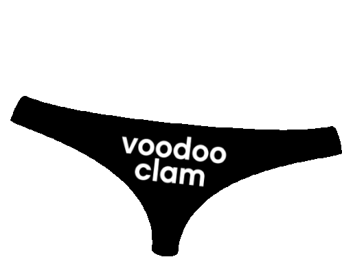 Voodoo Clam Panties Sticker - Voodoo Clam Panties Black Panty Stickers