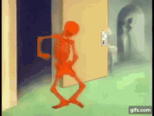 Red Skeleton Skeleton GIF - Red Skeleton Skeleton Walking GIFs