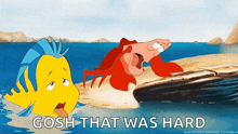 Flounder Sebastian GIF - Flounder Sebastian Sebastian The Crab GIFs