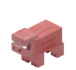 Spin Minecraft Pig Sticker - Spin Minecraft Pig Minecraft Stickers