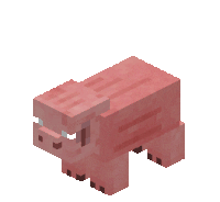 Spin Minecraft Pig Sticker - Spin Minecraft Pig Minecraft Stickers