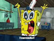 Surrender Spongebob GIF - Surrender Spongebob Shouts GIFs