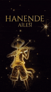 a poster for hanende ailesi with a violin player