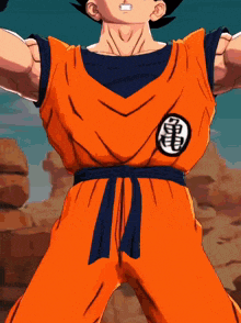 a close up of a dragon ball z character 's pants