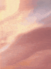 a painting of a cloudy sky with a sunset in the background