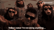 bruno mars nothing at all not doing anything lazy song monkey