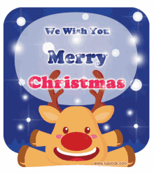 we wish you merry christmas merry xmas reindeer snowfall