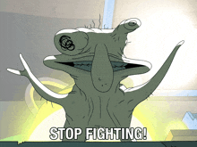 Stop Fighting Smiling Friends GIF