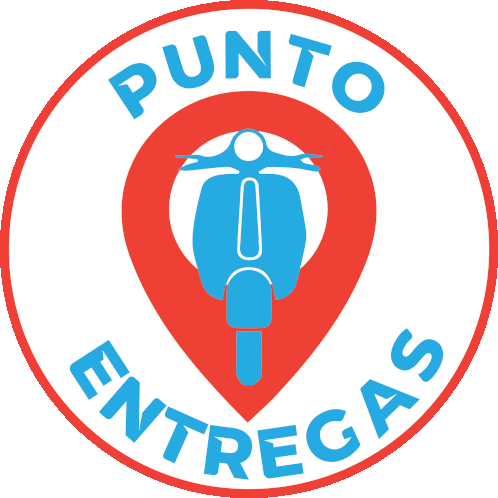 Punto Entregas Motorcycle Sticker - Punto Entregas Motorcycle Logo Stickers