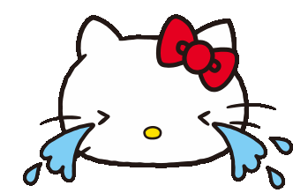 Hello Kitty Sanrio Sticker - Hello Kitty Sanrio Sad Stickers