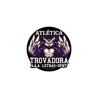 a logo for atlética trovadora a.a.a. letras-ufnt with an owl