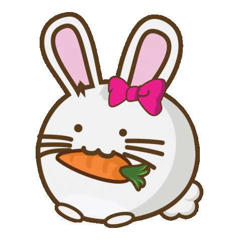 Bunnies Rabbits Sticker - Bunnies Rabbits Carrot Stickers