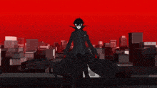 a person with their arms outstretched is looking up at something