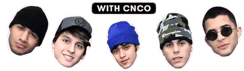 With Cnco Boy Band Sticker - With Cnco Boy Band Smiling Stickers