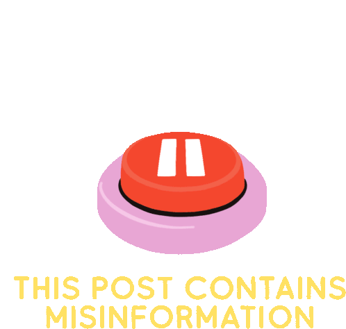 This Post Contains Misinformation Pausebeforeyoushare Sticker - This Post Contains Misinformation Pausebeforeyoushare Misinformation Stickers