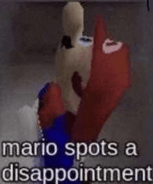 Mario Dissapointment GIF