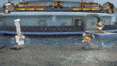 zeit and don krieg are fighting in a game