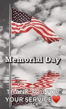 Memorial Day American Flag GIF