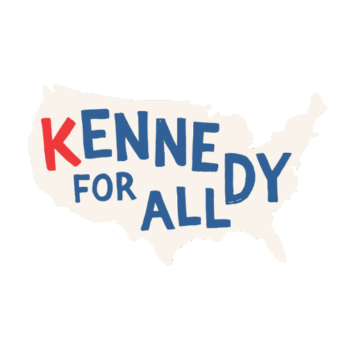 Kennedy For Presdient Rfkjr Sticker - Kennedy For Presdient Rfkjr Robert F Kennedy Jr Stickers