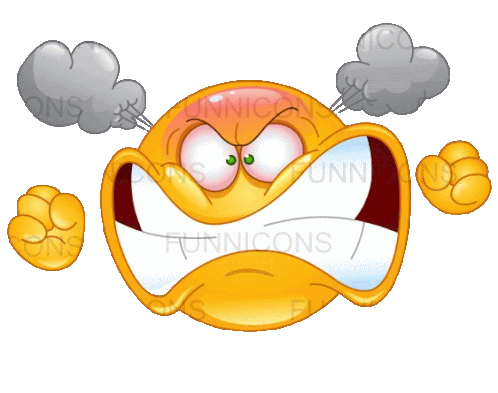 Angry Emoticon Sticker - Angry Emoticon Emoticon Stickers