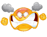 Angry Emoticon Sticker - Angry Emoticon Emoticon Stickers