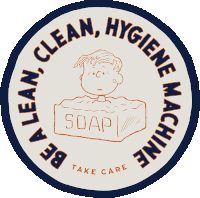 Be A Lean Clean Hygiene Machine Linus Van Pelt Sticker - Be A Lean Clean Hygiene Machine Linus Van Pelt Peanuts Stickers