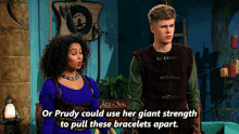 Or Prudy Could Use Her Giant Strength To Pull These Bracelets Apart Ciara GIF - Or Prudy Could Use Her Giant Strength To Pull These Bracelets Apart Ciara Ciara Knight Squad GIFs