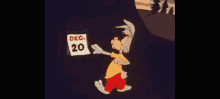 a cartoon shows a man holding a calendar that says december 21st