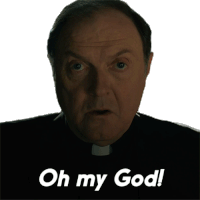 Oh My God Monsignor Matthew Korecki Sticker - Oh My God Monsignor Matthew Korecki Evil Stickers