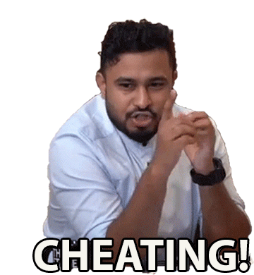 Cheating Abish Mathew Sticker - Cheating Abish Mathew Fraud Stickers
