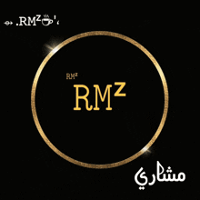 a black and gold logo for 5mr rm7